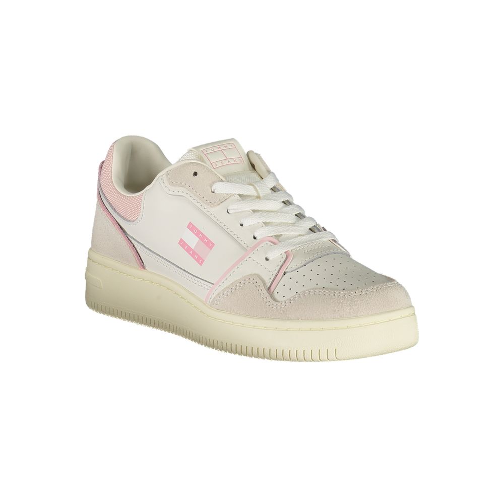 Tommy Hilfiger White Polyurethane Women Sneaker | Regal Royce