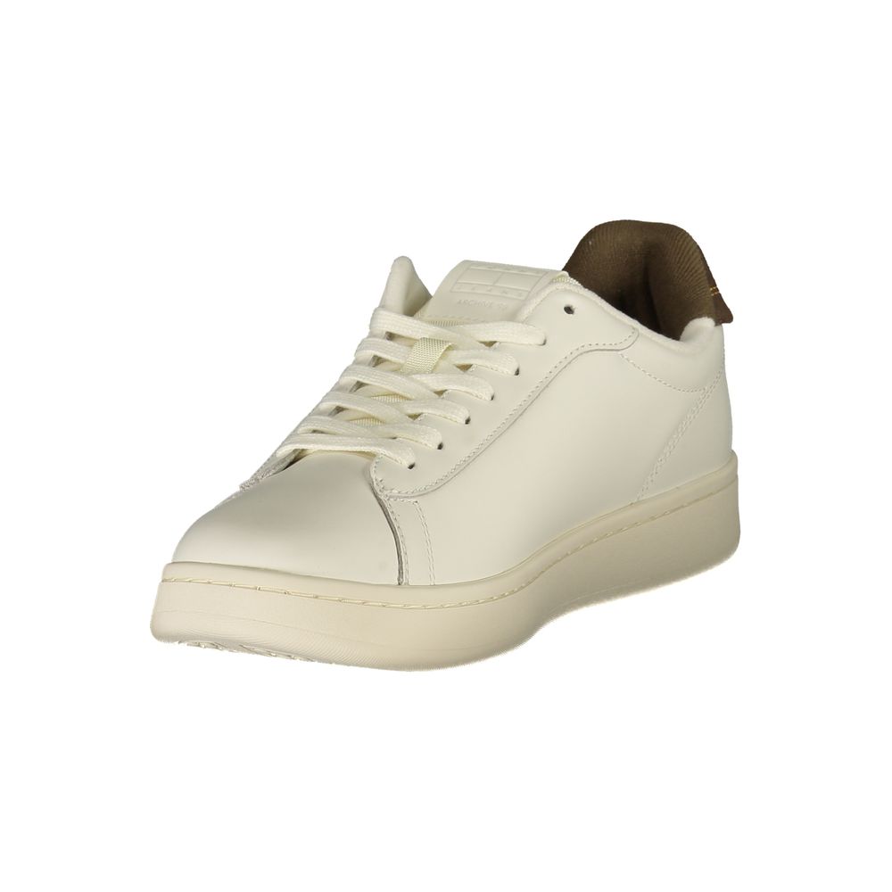 Tommy Hilfiger White Leather Men Sneaker | Regal Royce
