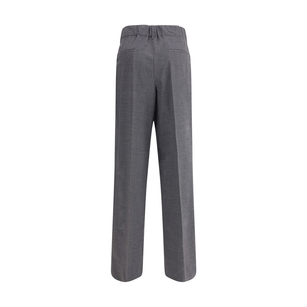 P.A.R.O.S.H. Gray Elastane Casual Pants | Regal Royce
