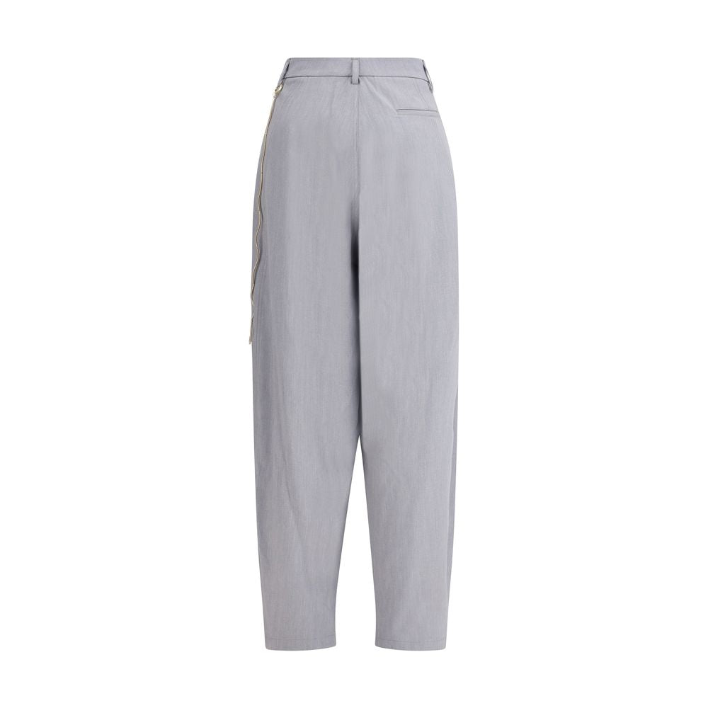 Darkpark Gray Polyester Casual Pants