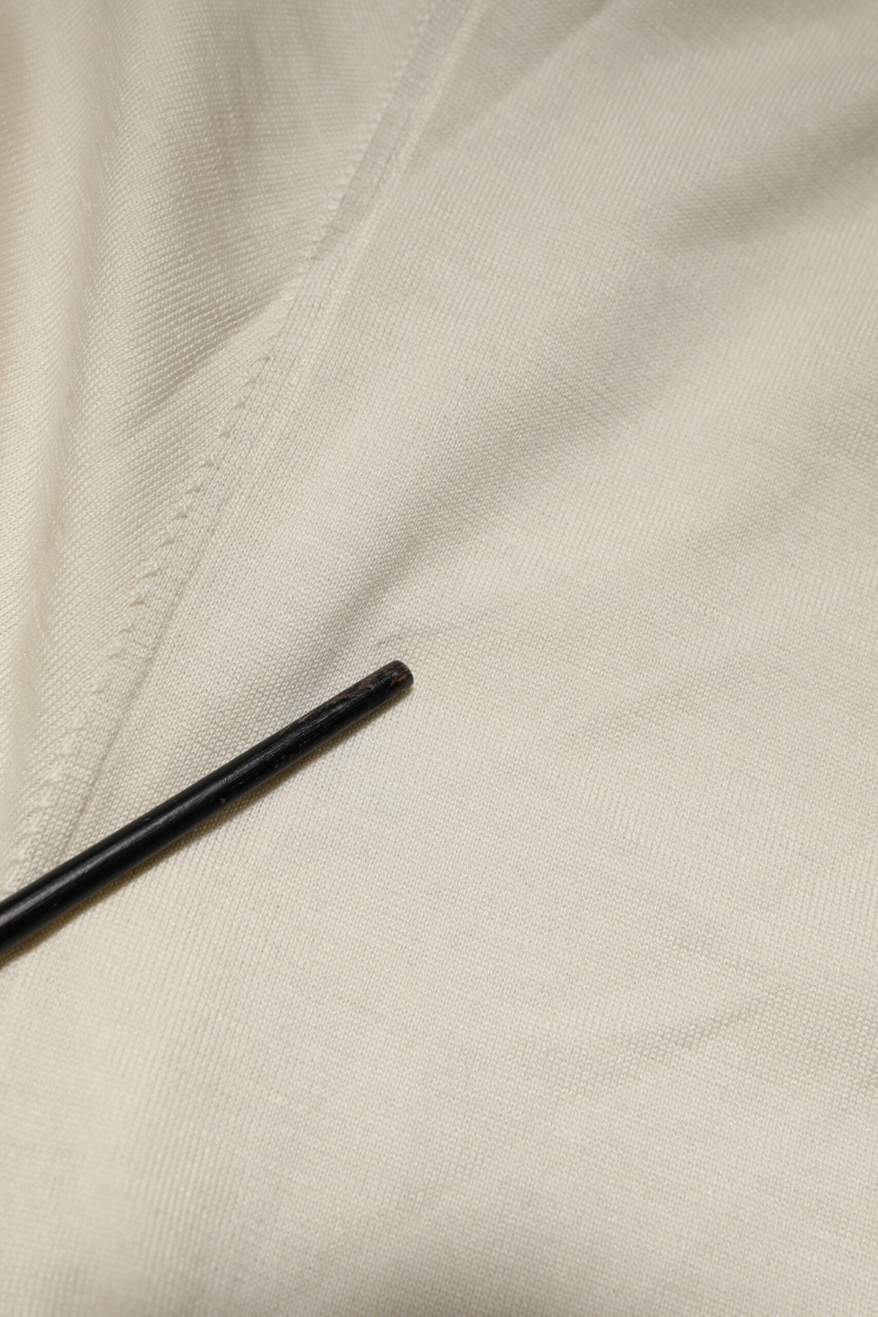 Dolce & Gabbana Ivory Virgin Wool Men V-Neck Knit Sweater | Regal Royce