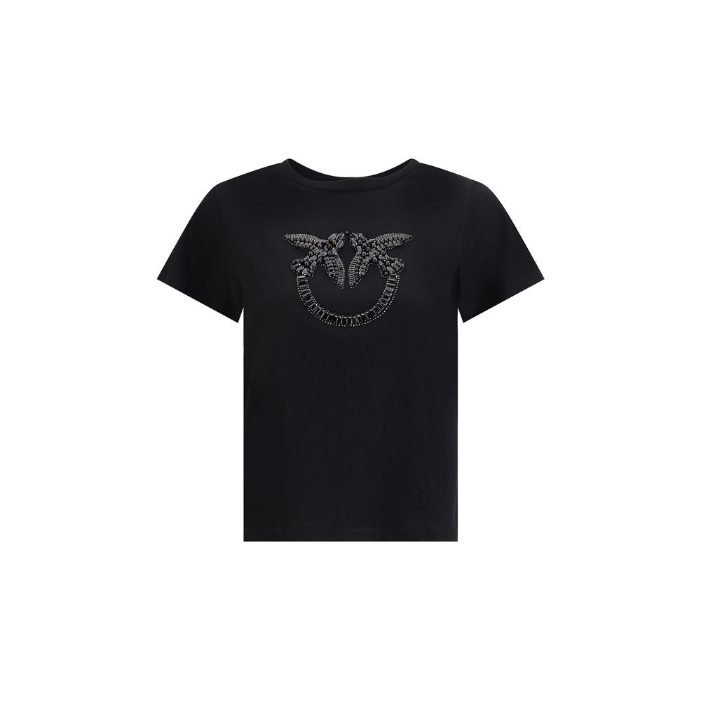 PINKO Black Cotton T-Shirt | Regal Royce