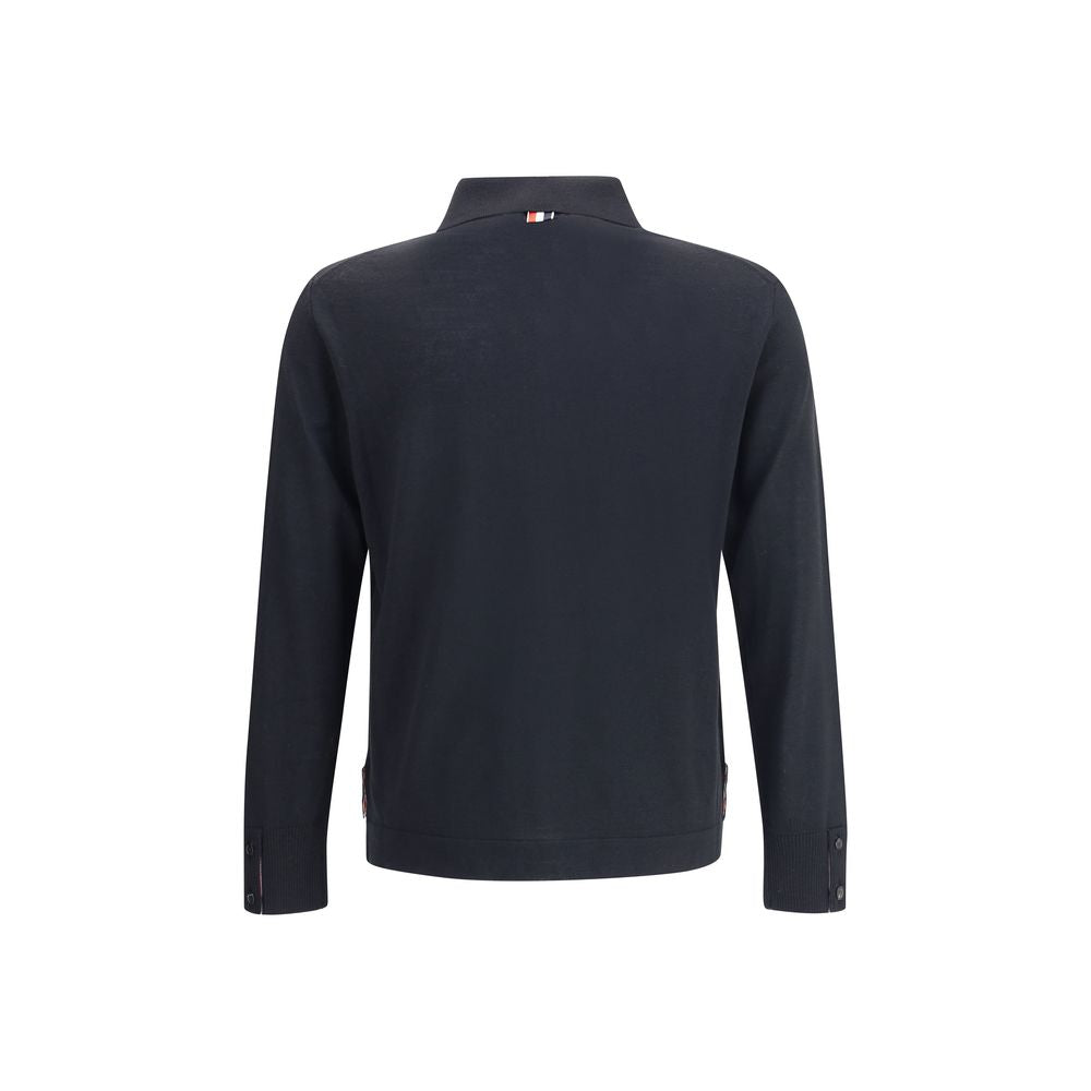 Thom Browne Black Fleece Wool Sweatshirt | Regal Royce