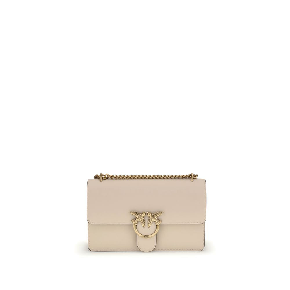 PINKO Beige Calf Leather Bos Taurus Shoulder Bag | Regal Royce