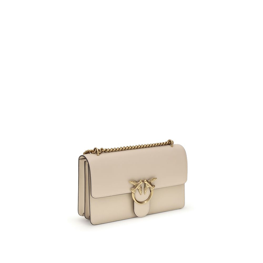 PINKO Beige Calf Leather Bos Taurus Shoulder Bag | Regal Royce