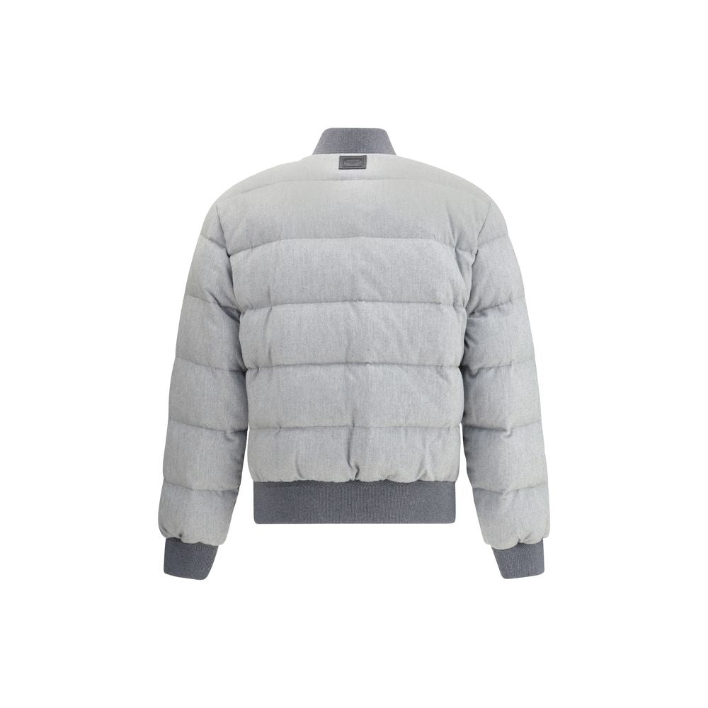 Dolce & Gabbana Gray Cotton Bomber | Regal Royce