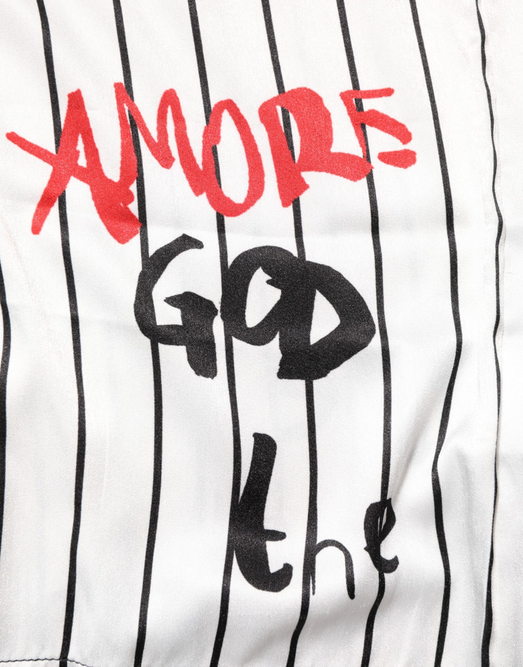 Dolce & Gabbana Tradizione Graffiti Print Oversized Men T-shirt | Regal Royce