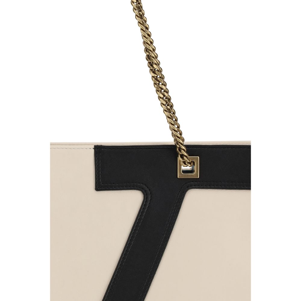 Valentino Garavani Cream Lamb Ovis Aries Aries Shoulder Bag | Regal Royce