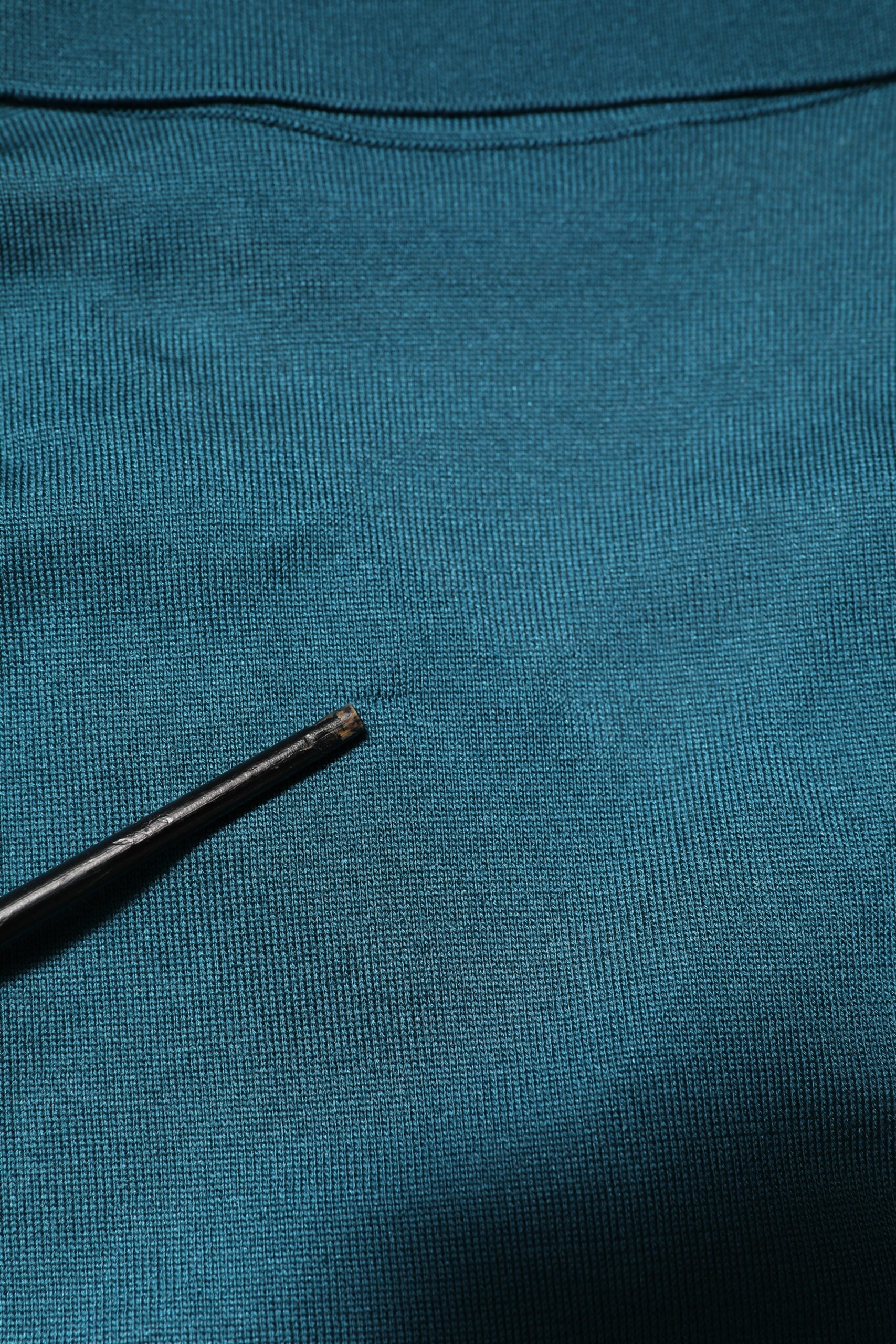 Dolce & Gabbana Teal Blue Silk Collar Short Sleeve Polo T-shirt | Regal Royce