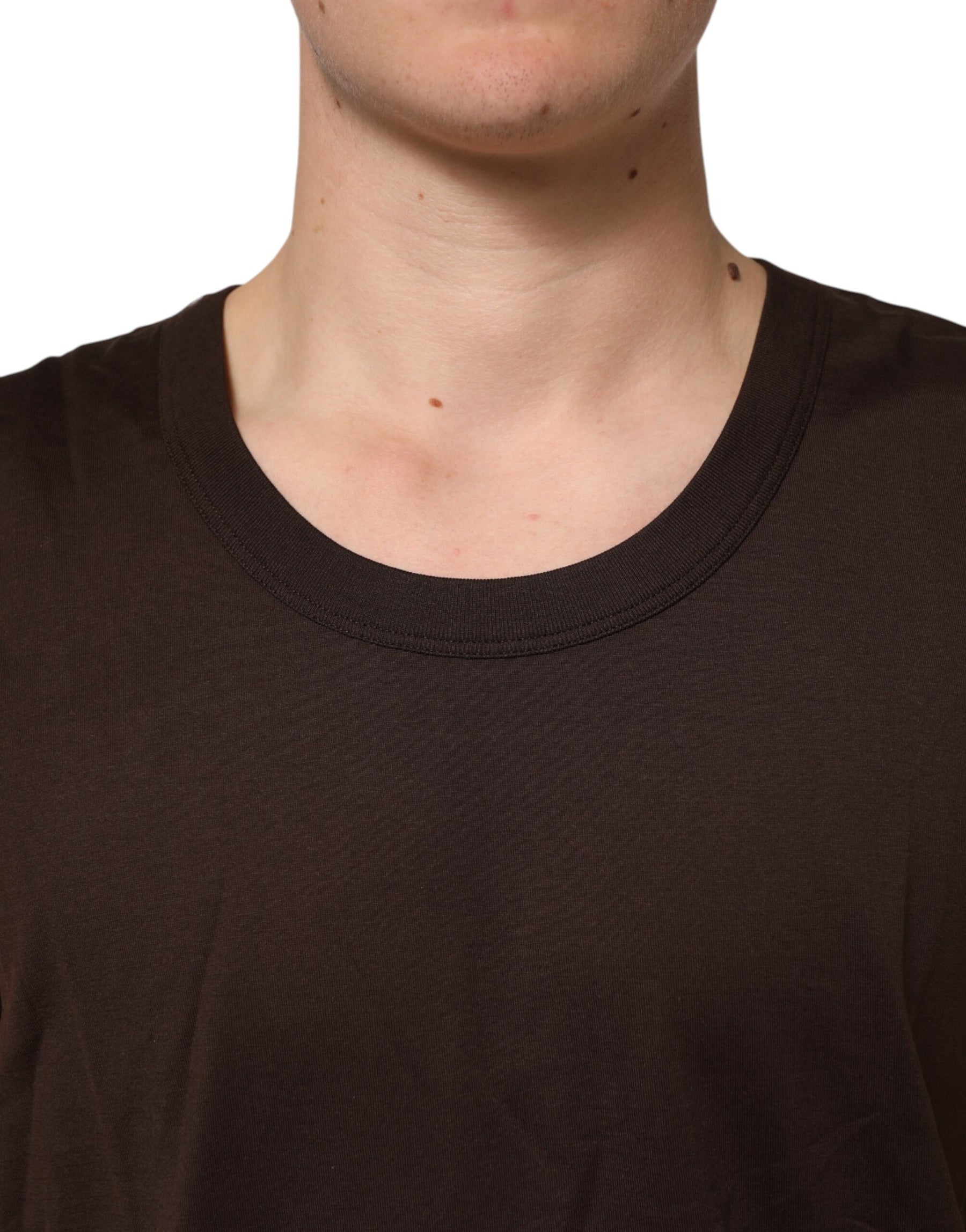 Dolce & Gabbana Brown Cotton Sleeveless Underwear Men Tank Top | Regal Royce