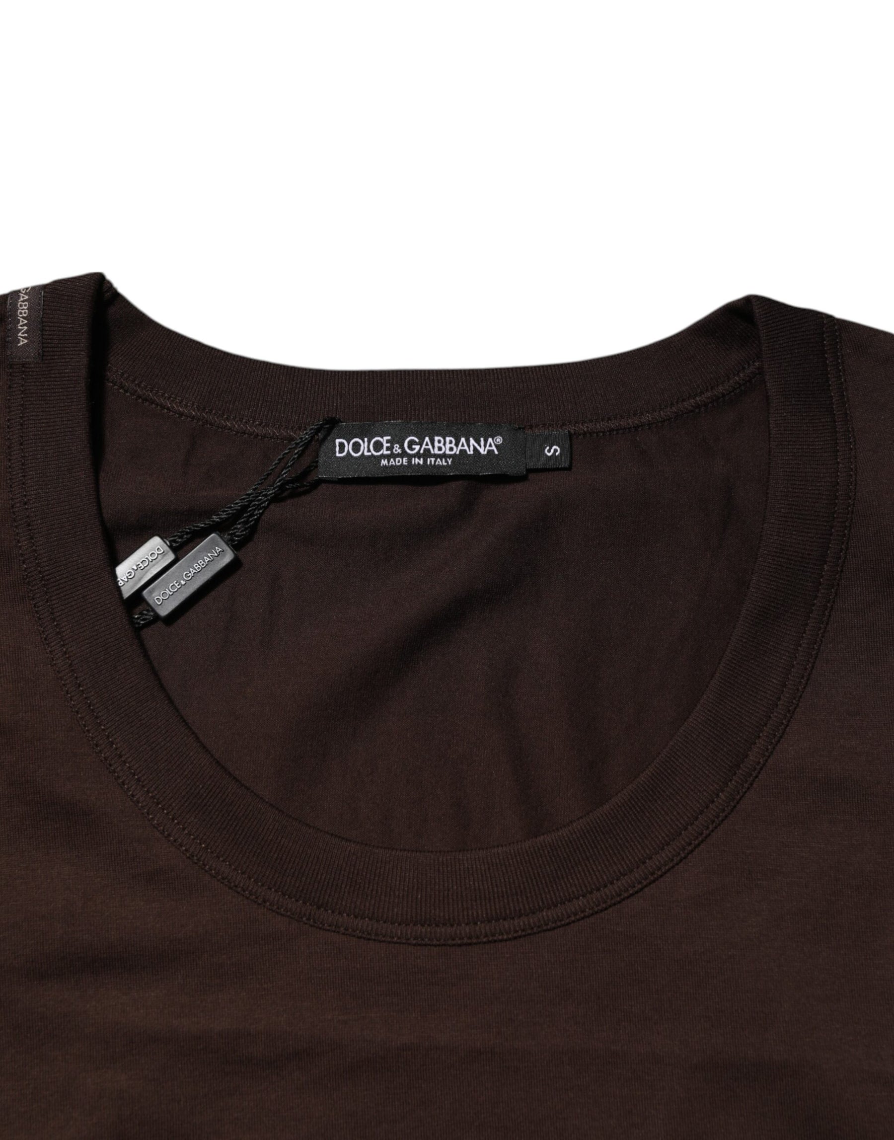 Dolce & Gabbana Brown Cotton Sleeveless Underwear Men Tank Top | Regal Royce