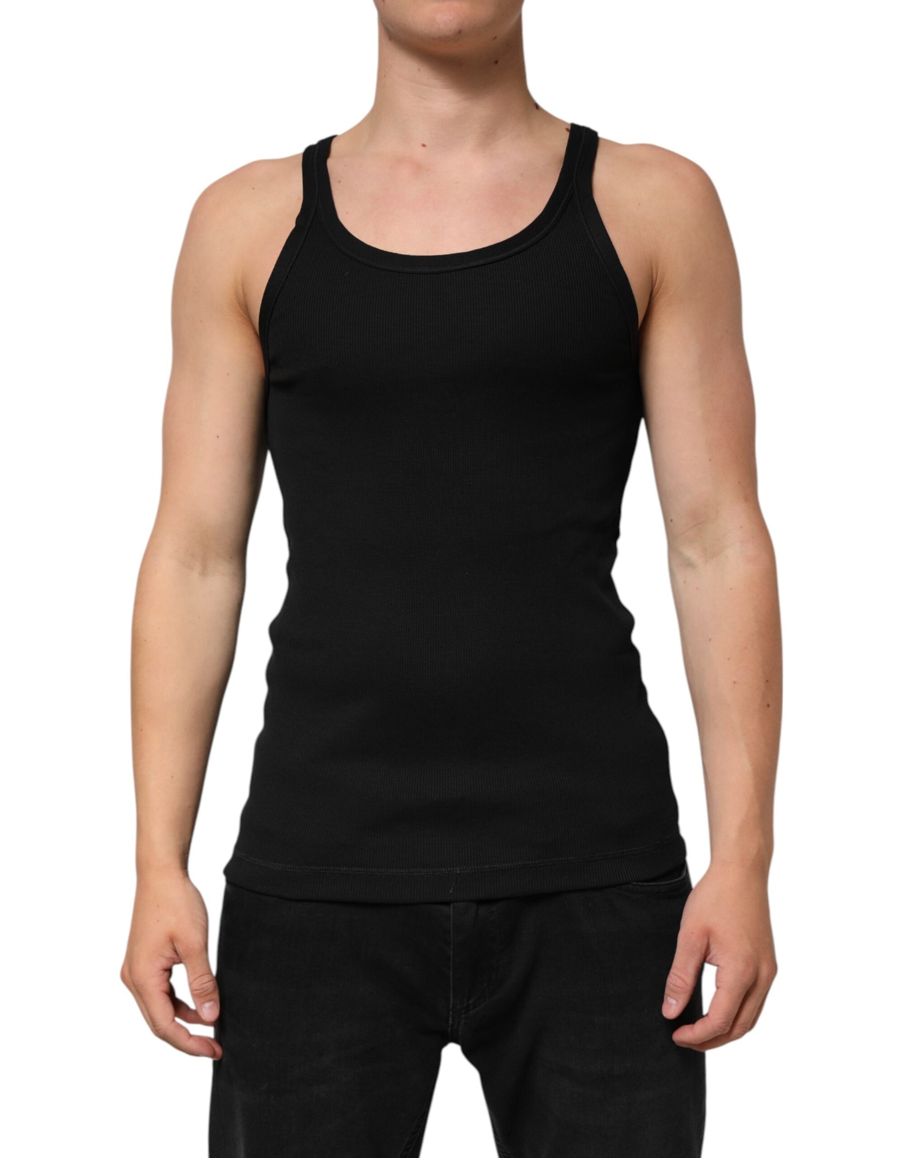 Dolce & Gabbana Black Tank Sleeveless Underwear Men T-shirt | Regal Royce