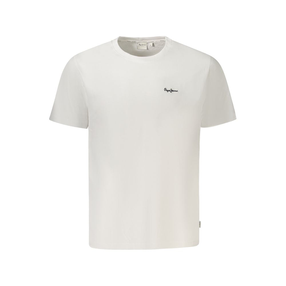 Pepe Jeans Bianco Cotton Men T-Shirt | Regal Royce