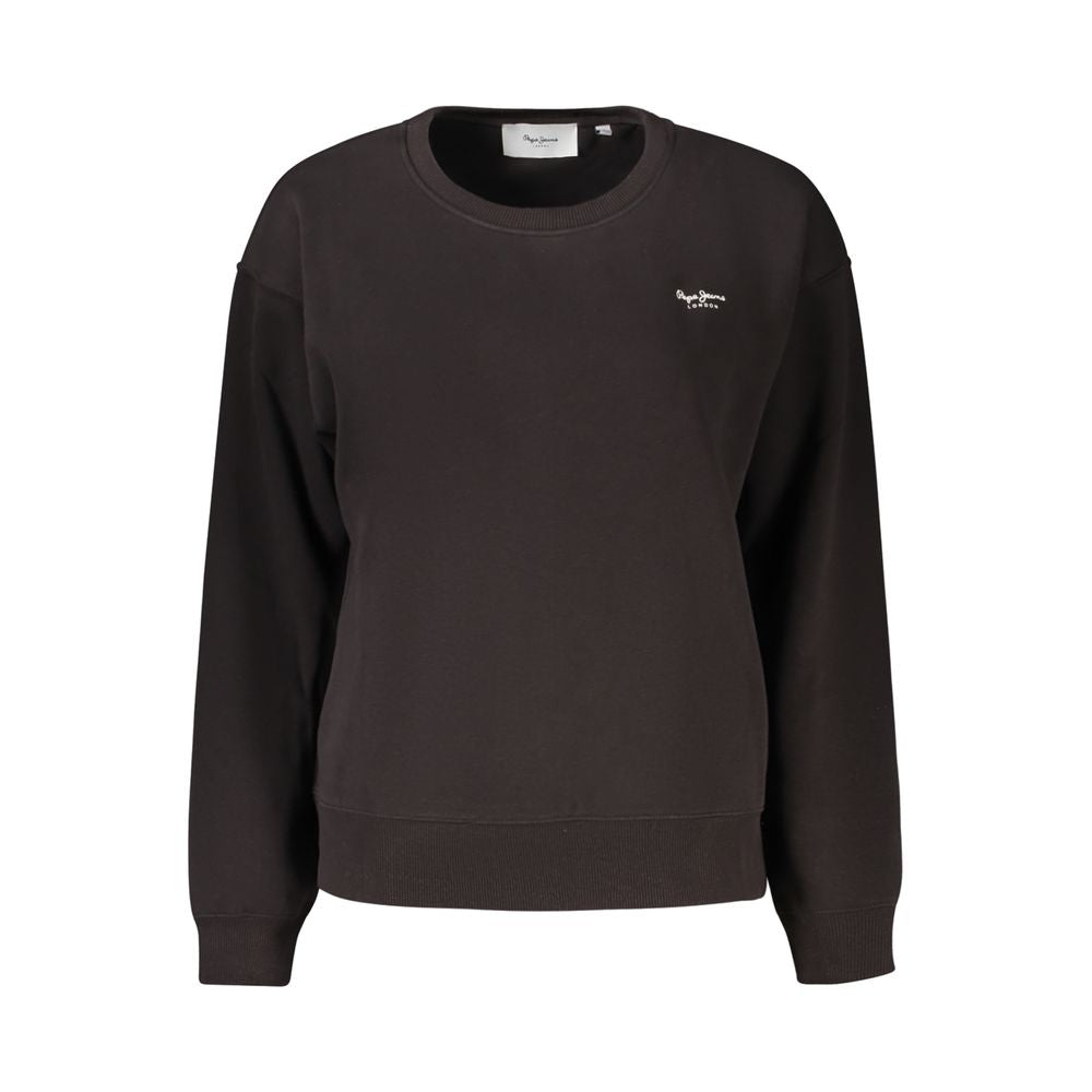 Pepe Jeans Black Polyester Women Sweatshirt | Regal Royce