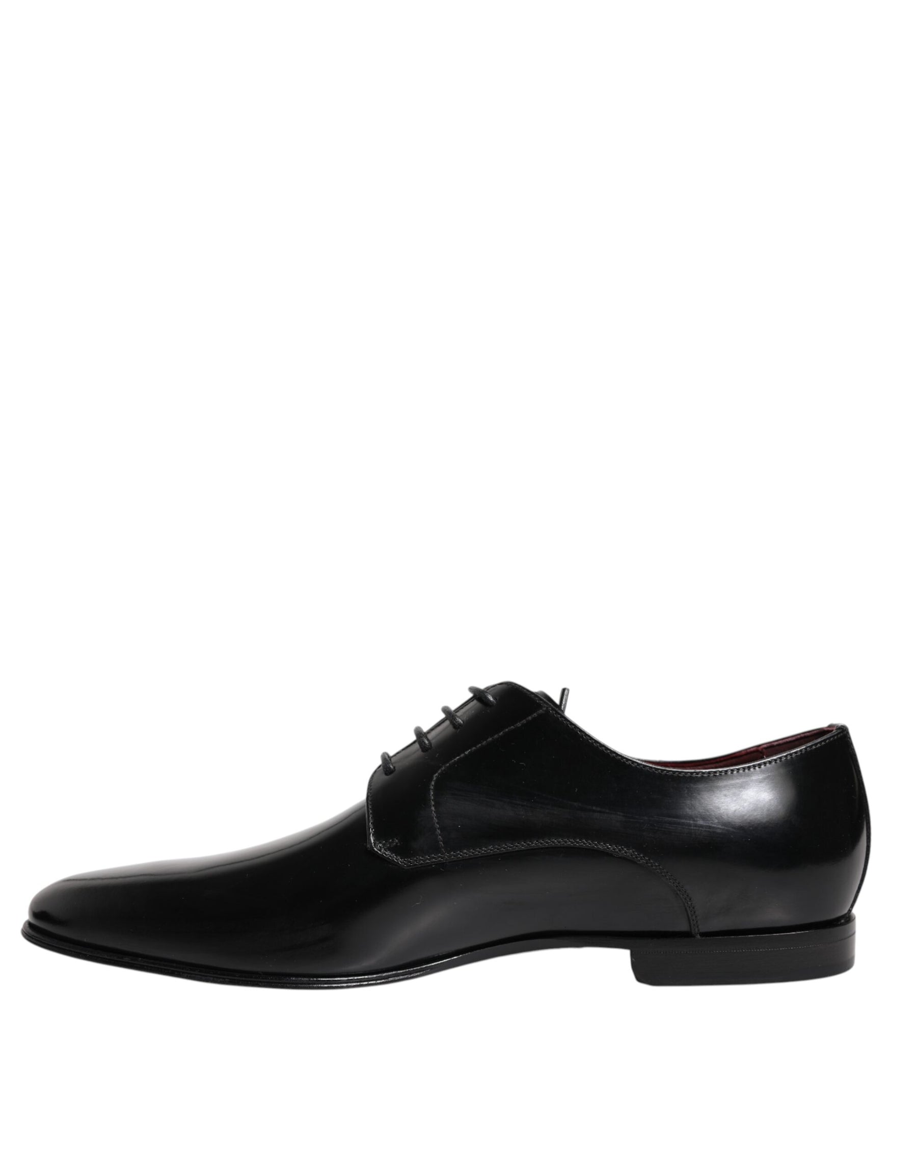 Dolce & Gabbana Men Dress Black Calfskin Leather Derby Shoes | Regal Royce