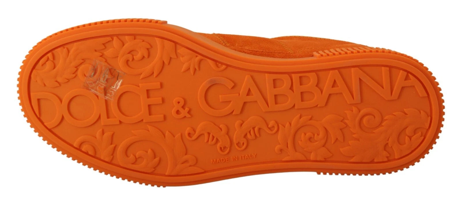 Dolce & Gabbana Orange Leather P.j. Tucker Men Sneakers Shoes | Regal Royce