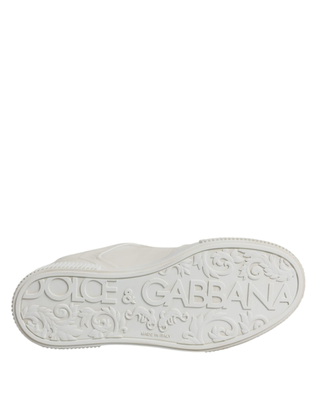 Dolce & Gabbana White Miami Leather Low Top Sneakers Shoes