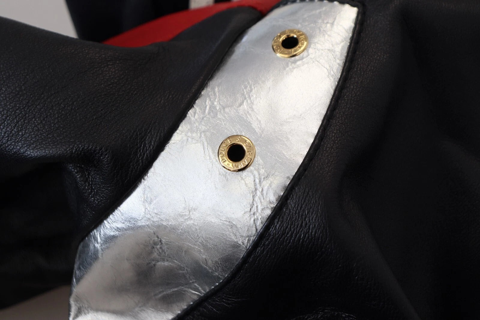 Dolce & Gabbana Black Leather Hooded Blouson Jacket | Regal Royce