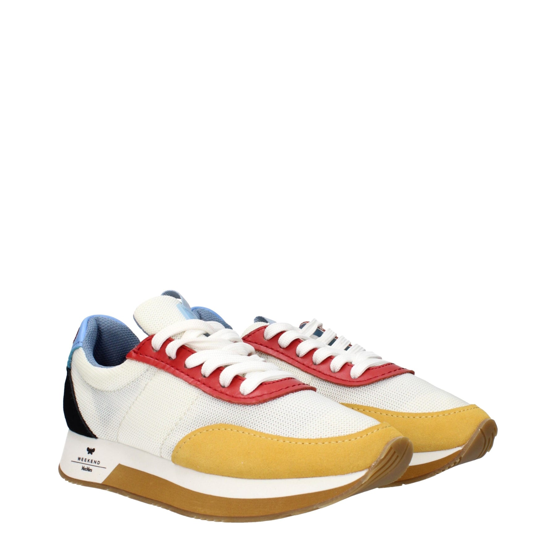 Max Mara White Fabric Low Top Sneakers | Regal Royce