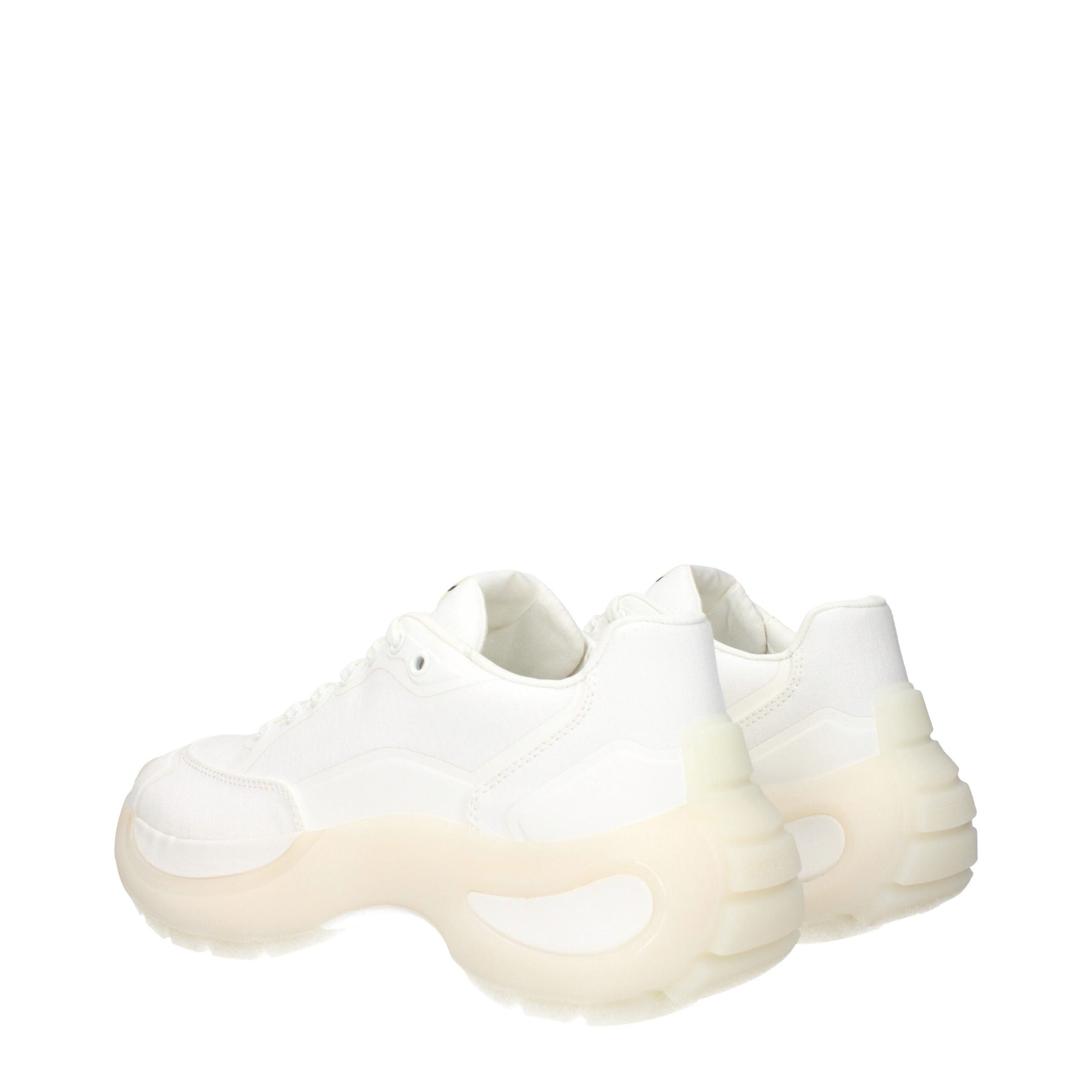 Max Mara White Fabric Chunky Sneakers | Regal Royce