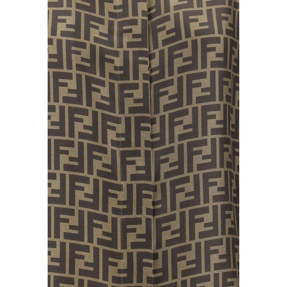 Fendi Brown Silk Pattern Shirt | Regal Royce