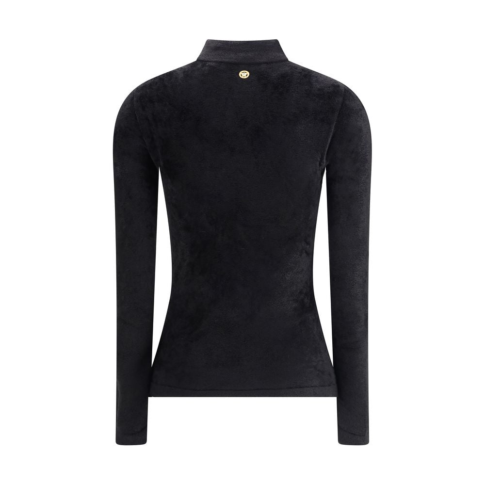 Versace Black Viscose Hoodie | Regal Royce