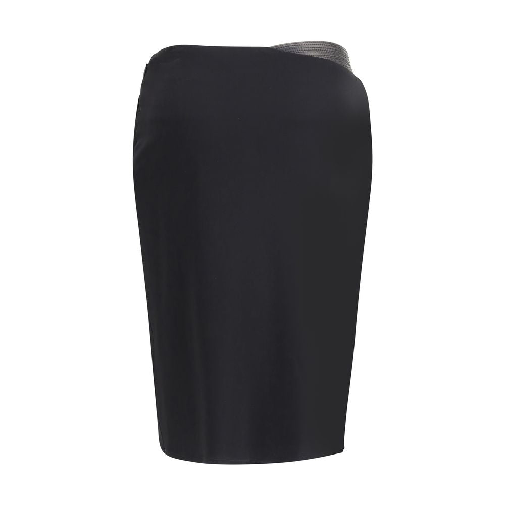 Versace Black Viscose Skirt | Regal Royce