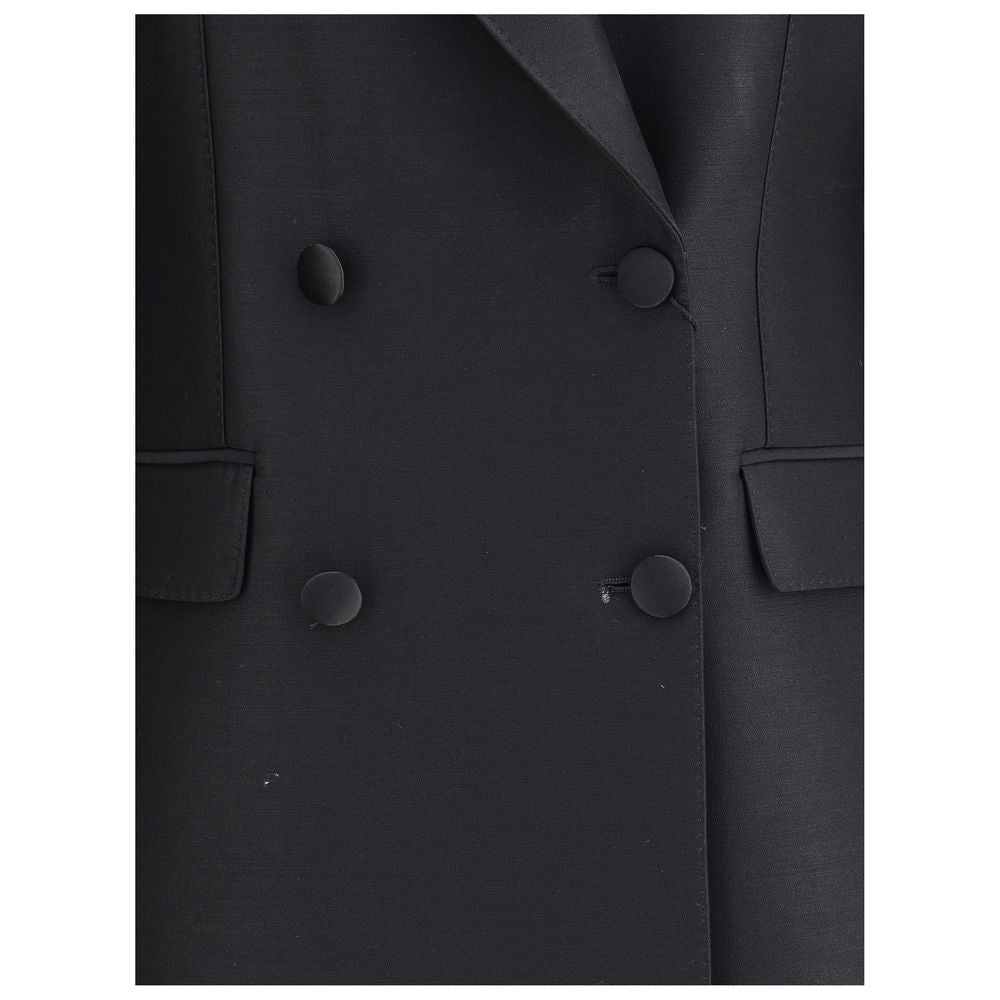 Dolce & Gabbana Black Fleece Wool Blazer | Regal Royce