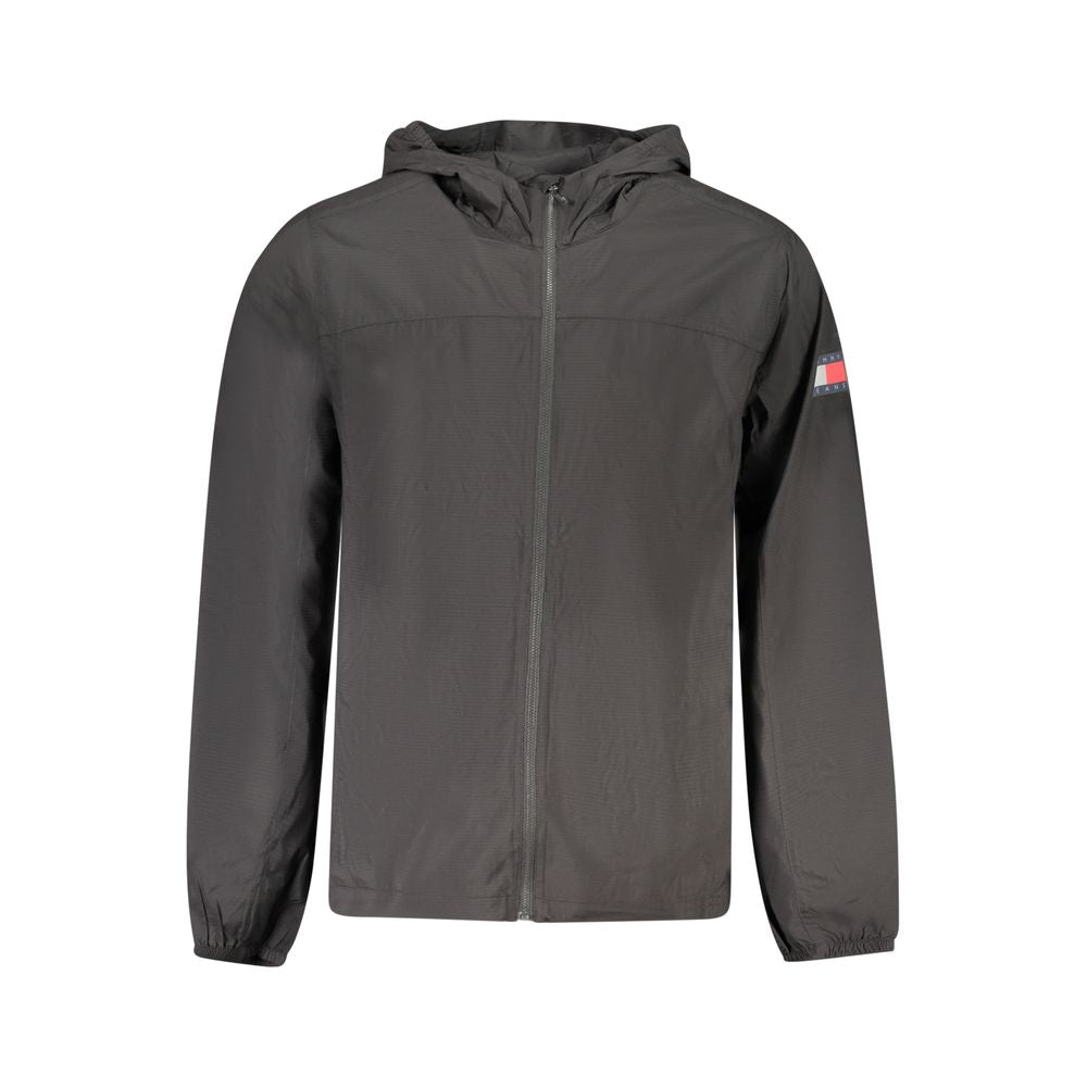 Tommy Hilfiger Black Polyamide Men Jacket | Regal Royce