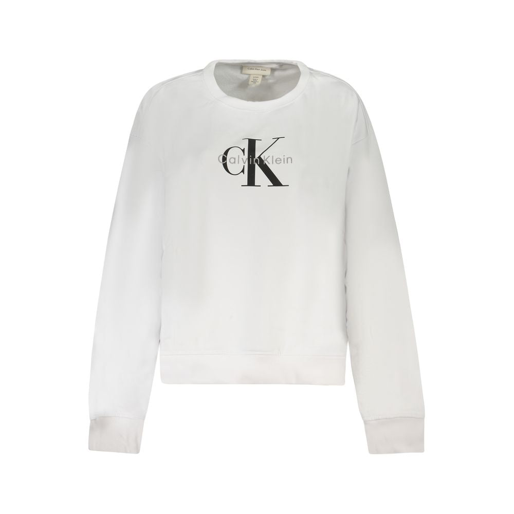 Calvin Klein White Cotton Women Sweatshirt | Regal Royce