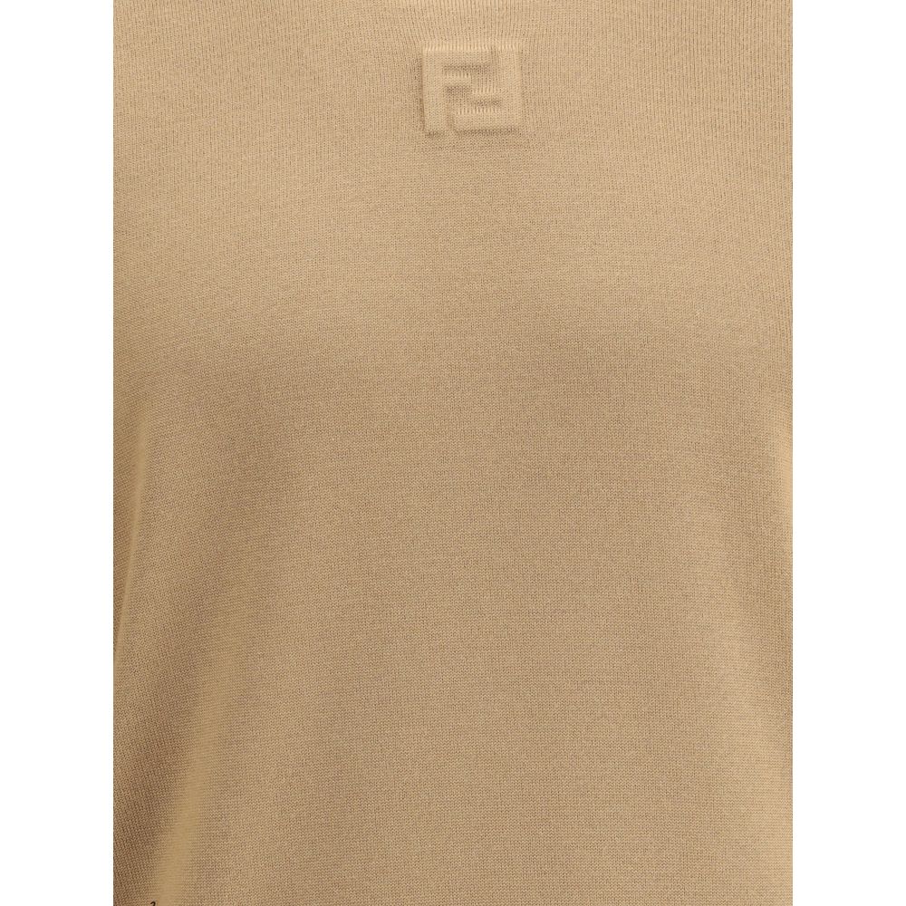 Fendi Beige Fleece Wool Sweatshirt | Regal Royce