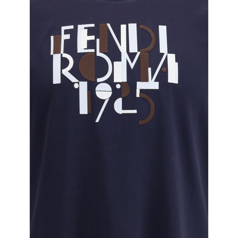 Fendi Blue Cotton T-Shirt | Regal Royce