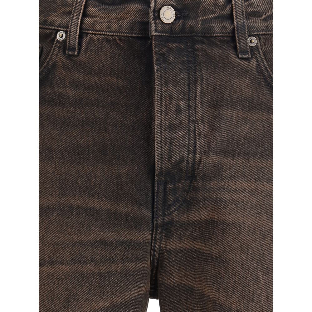 Haikure Brown Cotton Relaxed Fit Jeans | Regal Royce