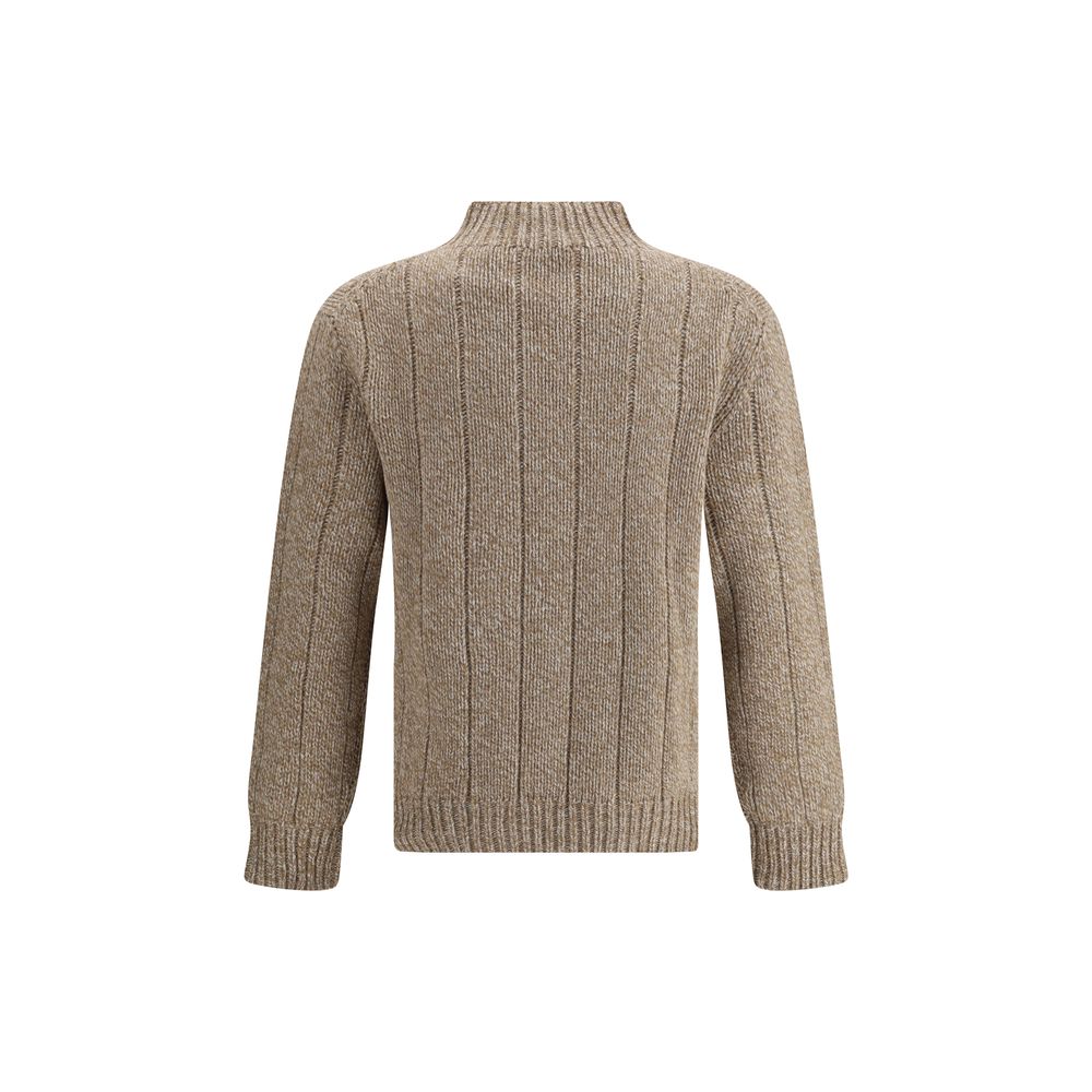 Brooksfield Beige Wool Sweatshirt | Regal Royce