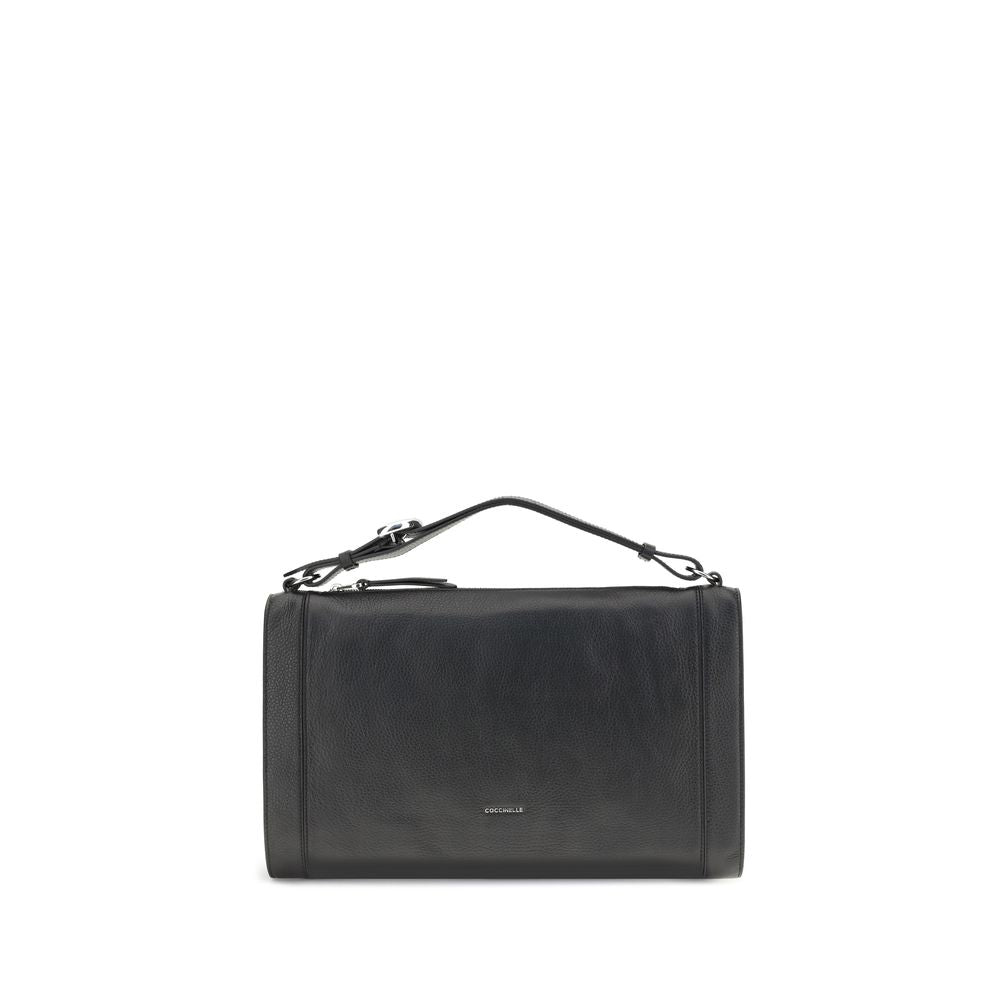 Coccinelle Black Calf Leather Bos Taurus Handbag | Regal Royce