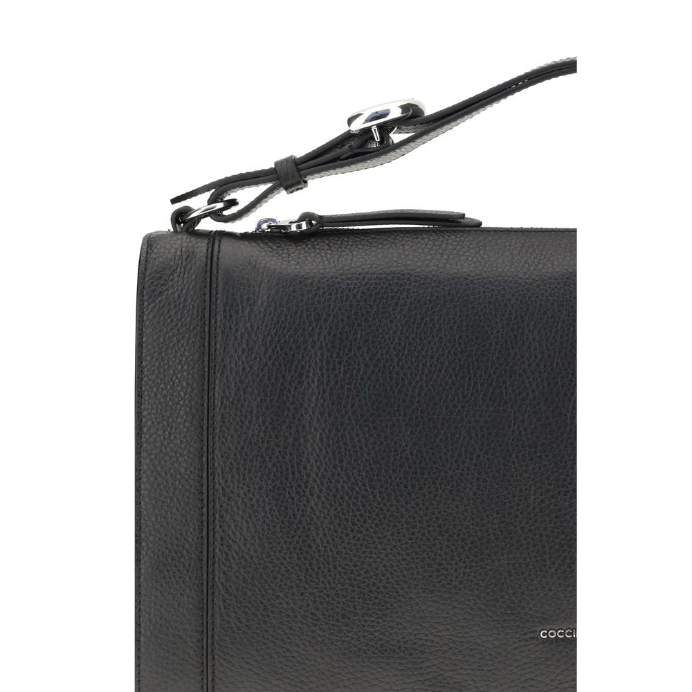 Coccinelle Black Calf Leather Bos Taurus Handbag | Regal Royce