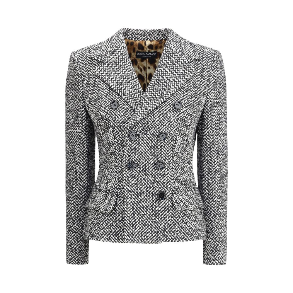 Dolce & Gabbana Gray Fleece Wool Blazer | Regal Royce