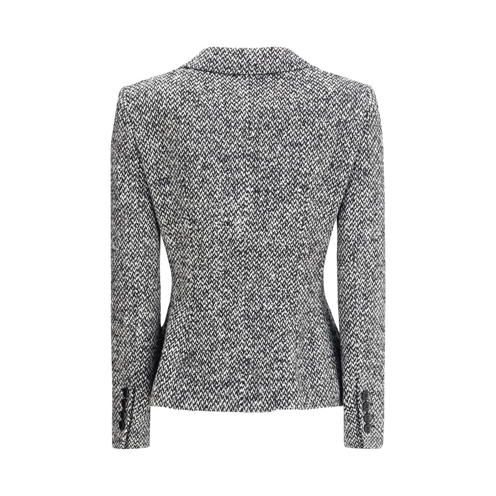 Dolce & Gabbana Gray Fleece Wool Blazer | Regal Royce