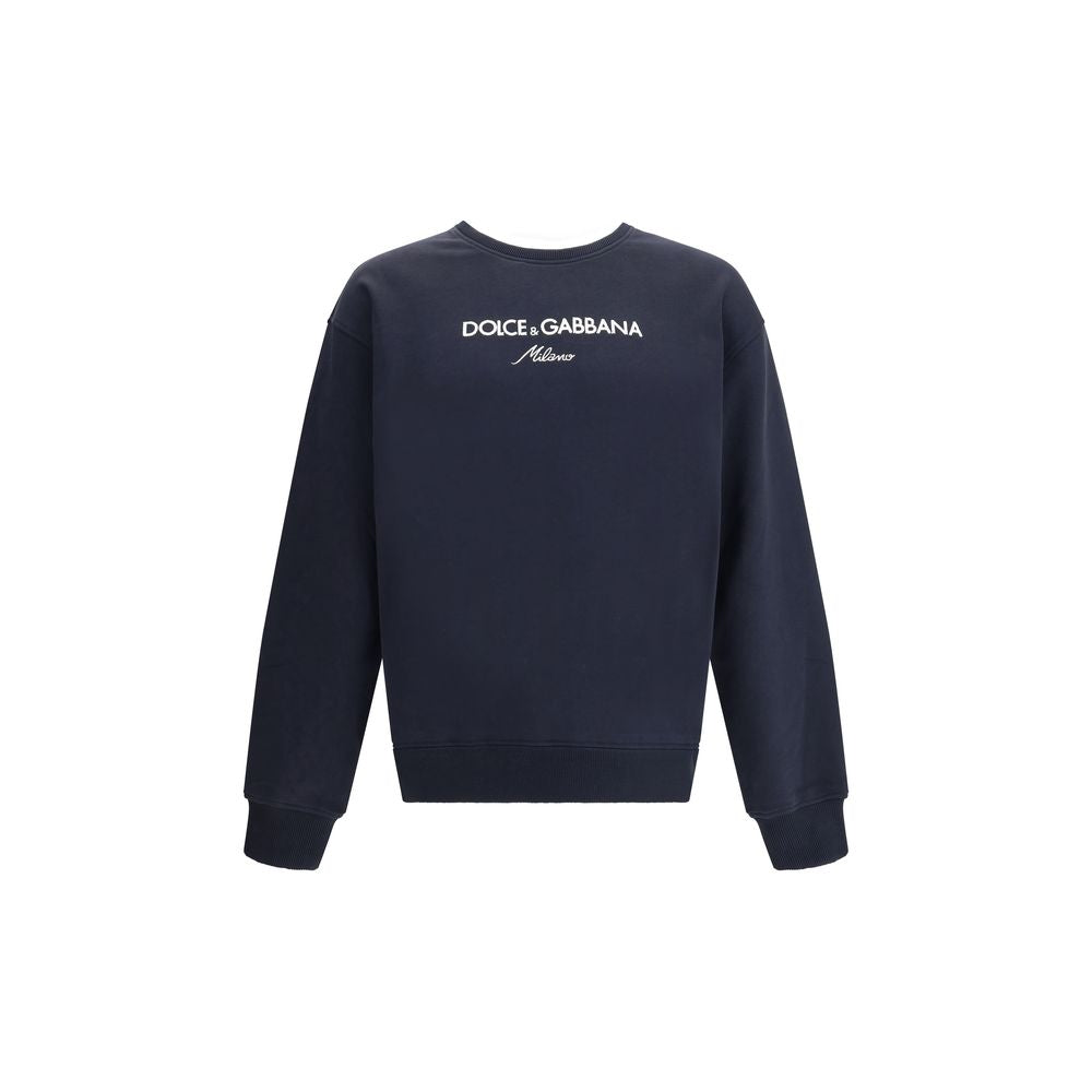 Dolce & Gabbana Blue Cotton Sweatshirt | Regal Royce