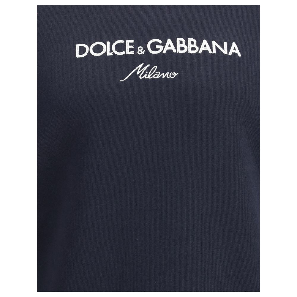 Dolce & Gabbana Blue Cotton Sweatshirt | Regal Royce