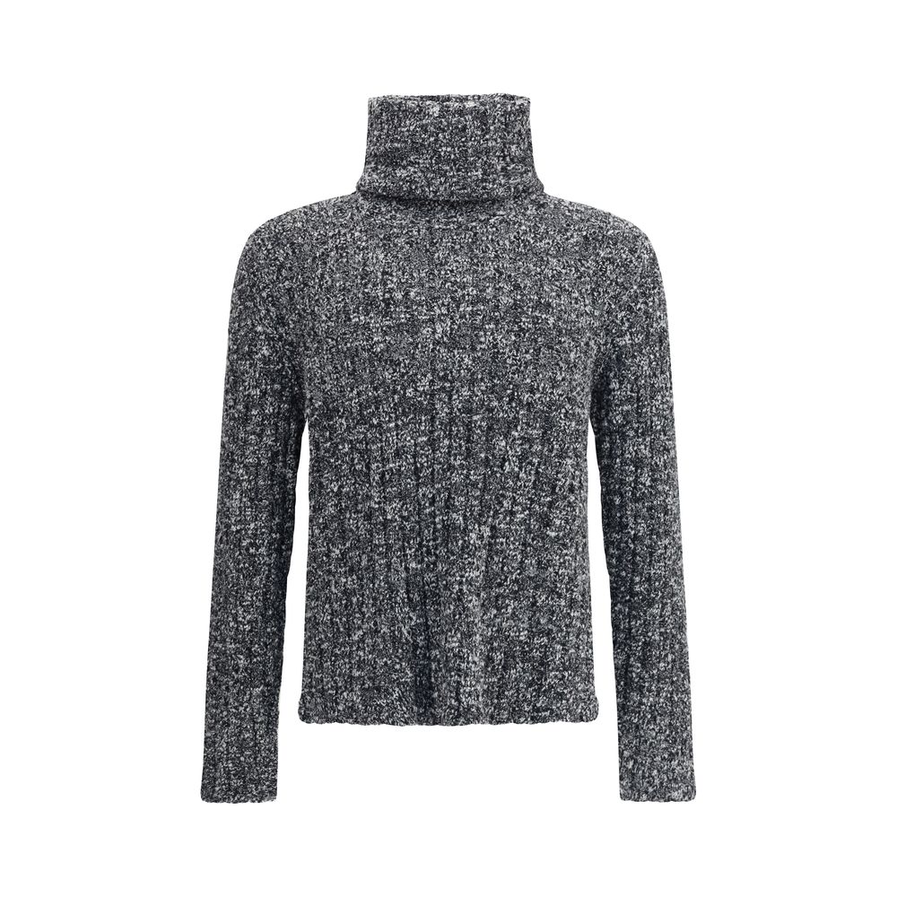 Dolce & Gabbana Gray Fleece Wool Turtleneck | Regal Royce