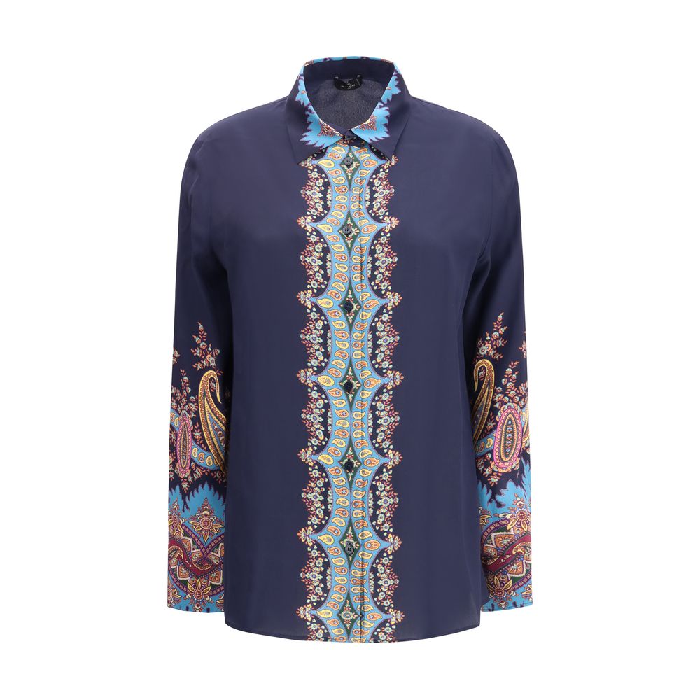 Etro Multicolor Silk Pattern Shirt | Regal Royce