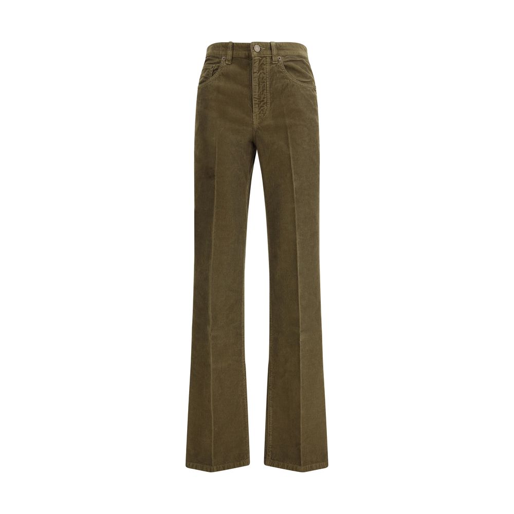 Saint Laurent Bicolor Cotton Casual Pants | Regal Royce