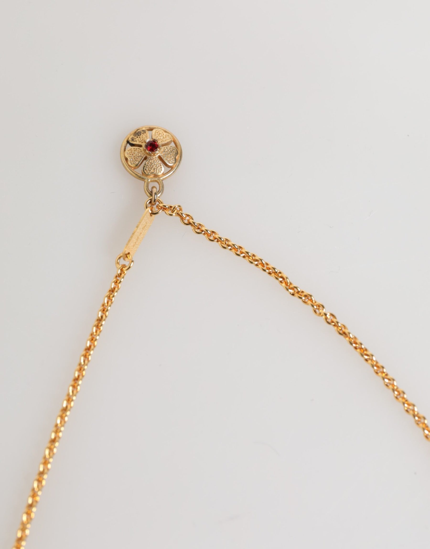 Dolce & Gabbana Gold Medallion Metal Chain Charm Men Pendant Necklace | Regal Royce
