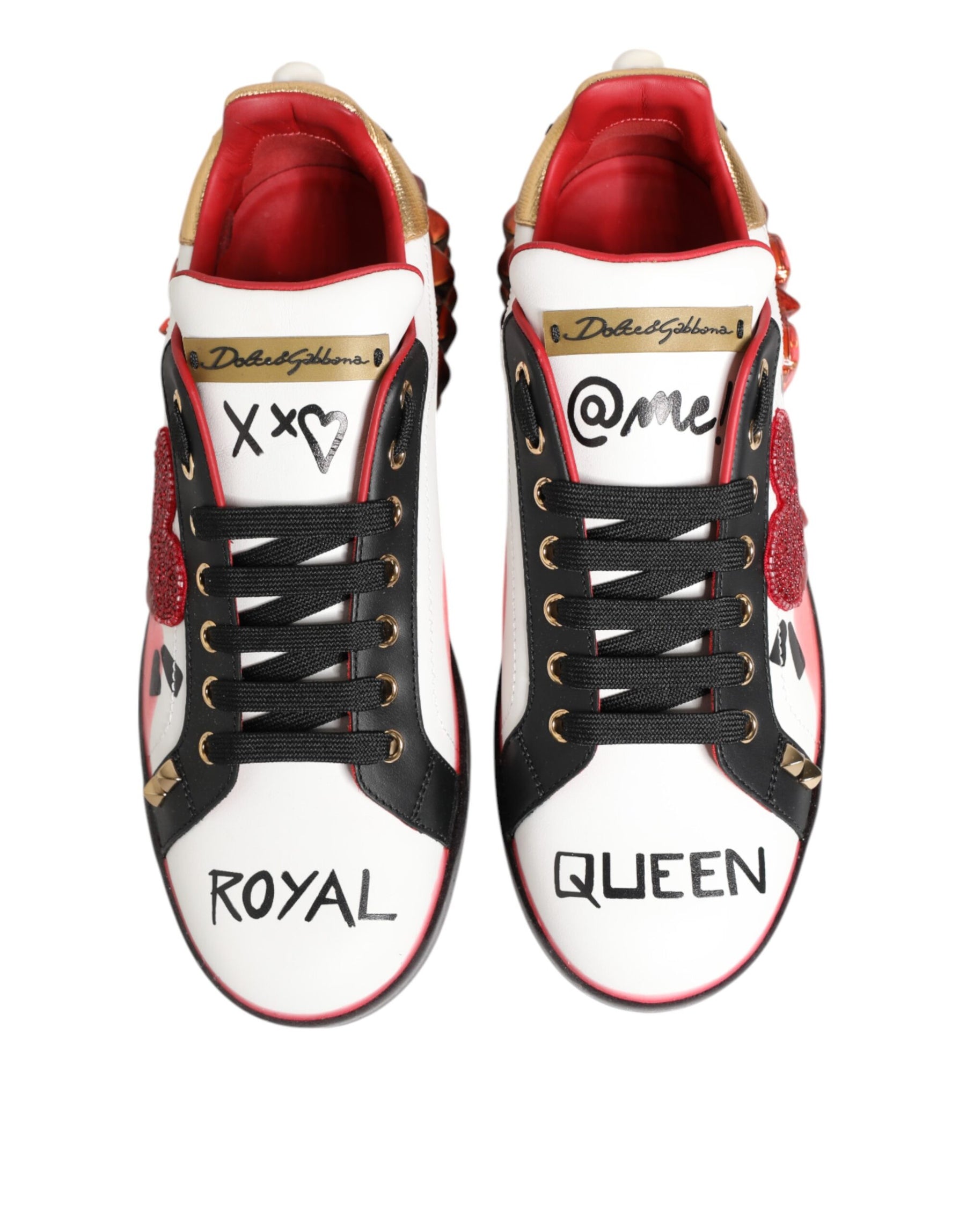 Dolce & Gabbana Multicolor Portofino Low Top Sneakers Shoes | Regal Royce