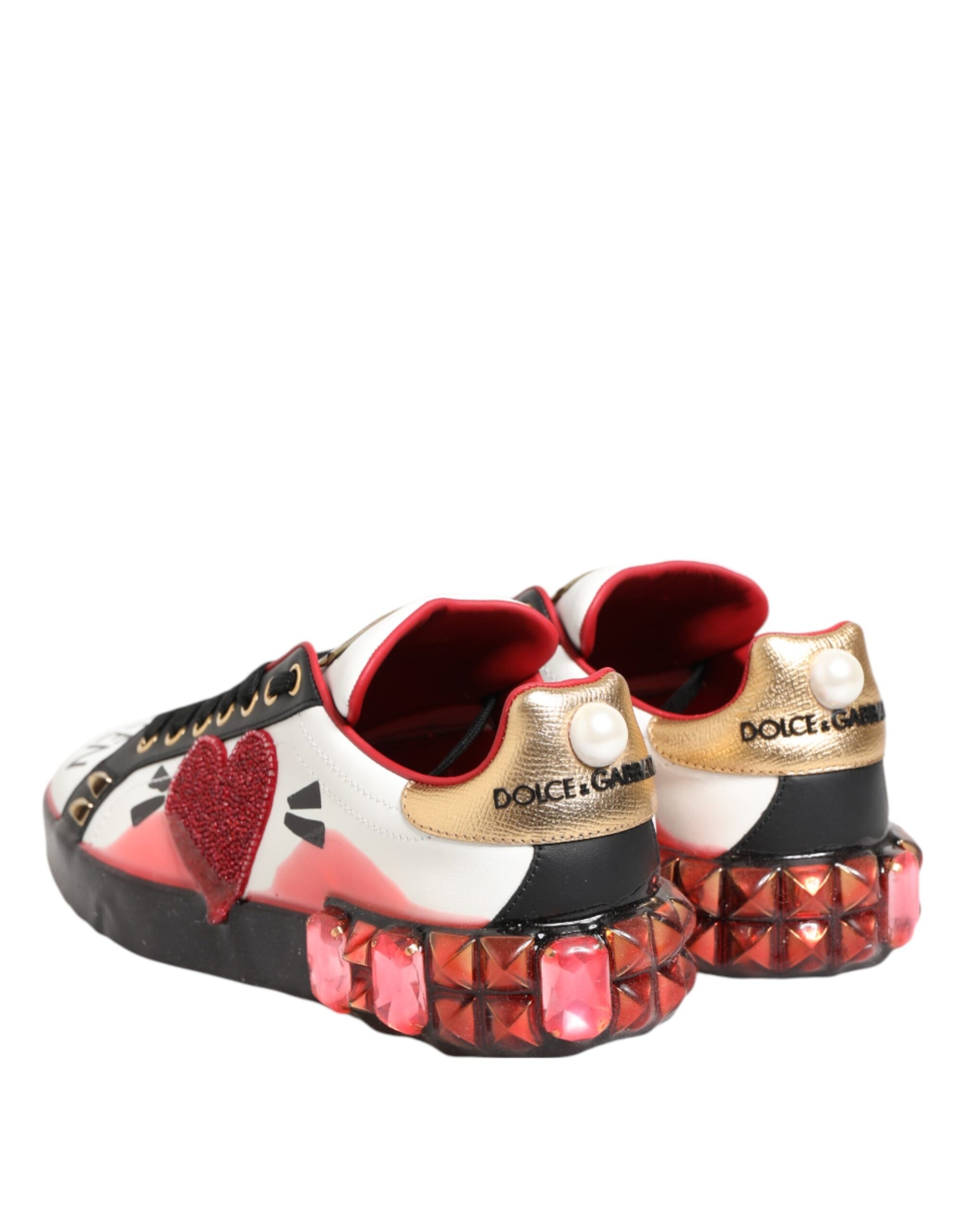 Dolce & Gabbana Multicolor Portofino Low Top Sneakers Shoes