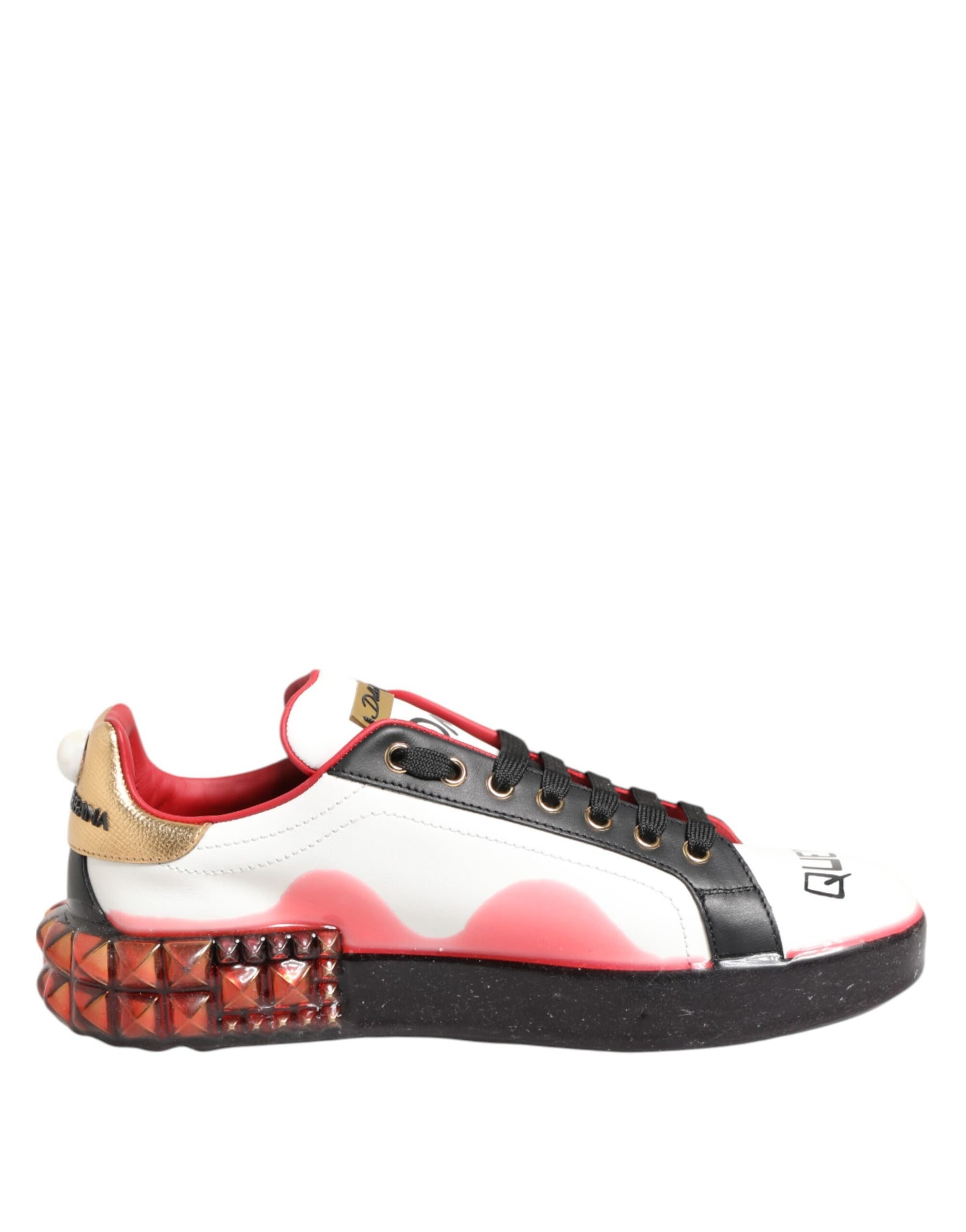Dolce & Gabbana Multicolor Portofino Low Top Sneakers Shoes | Regal Royce