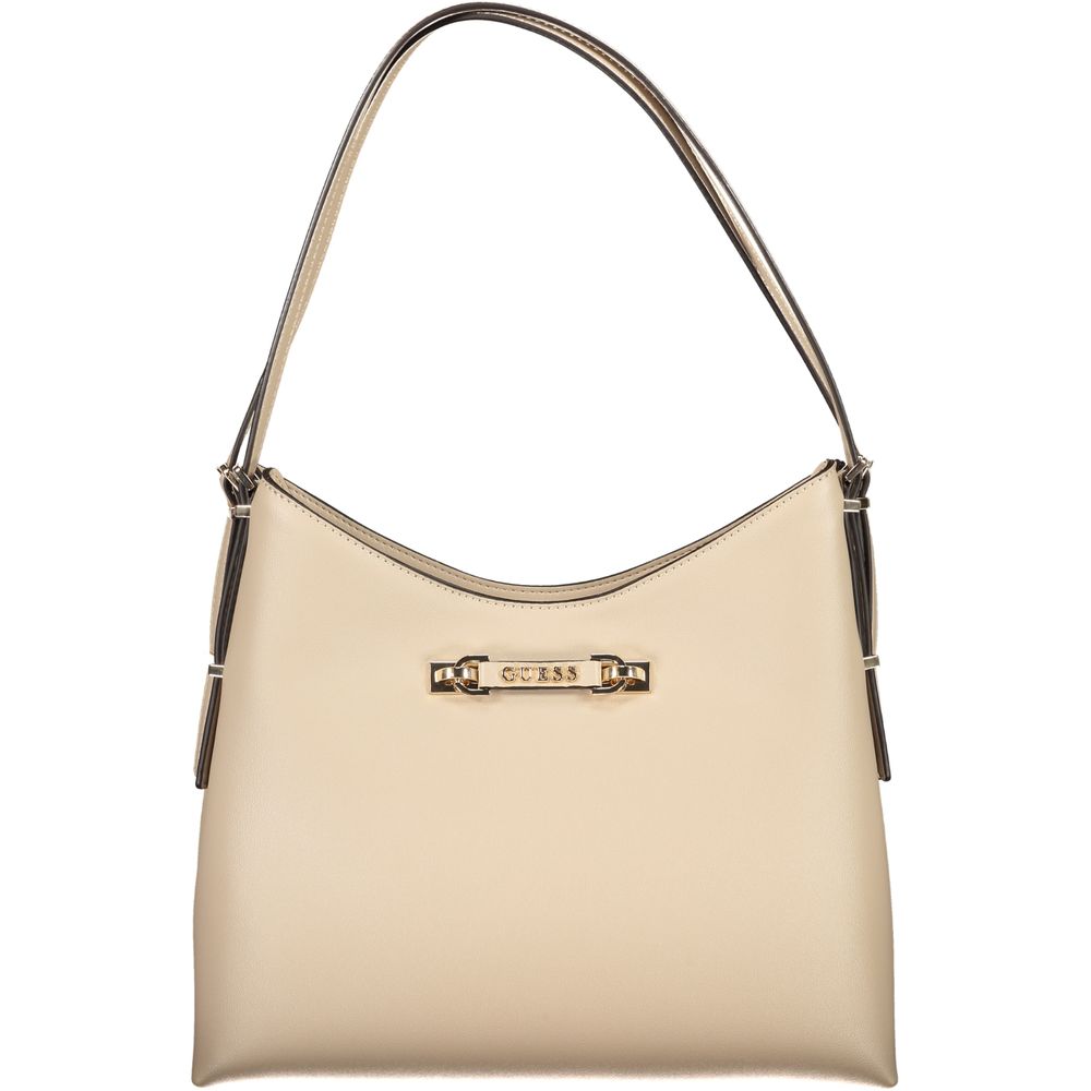 Guess Jeans Beige Polyethylene Women Handbag | Regal Royce