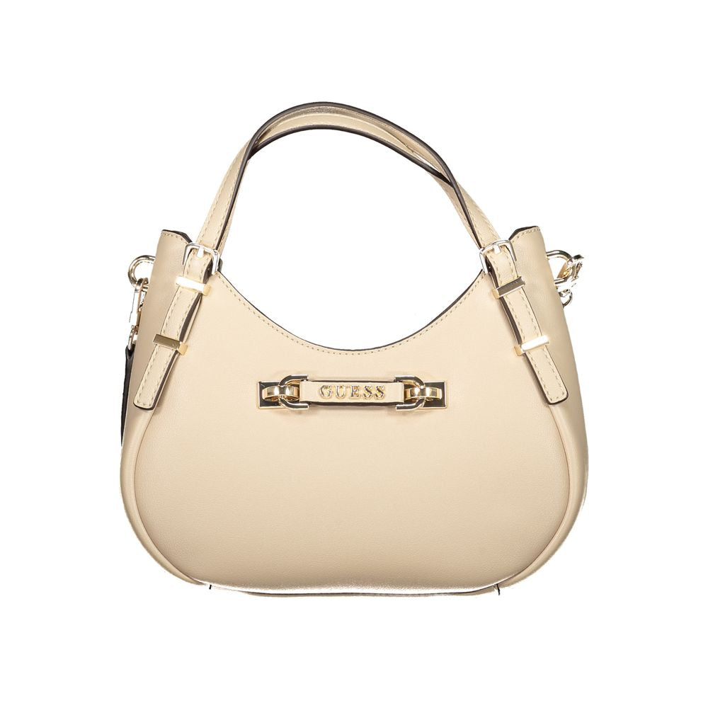 Guess Jeans Beige Polyethylene Women Handbag | Regal Royce