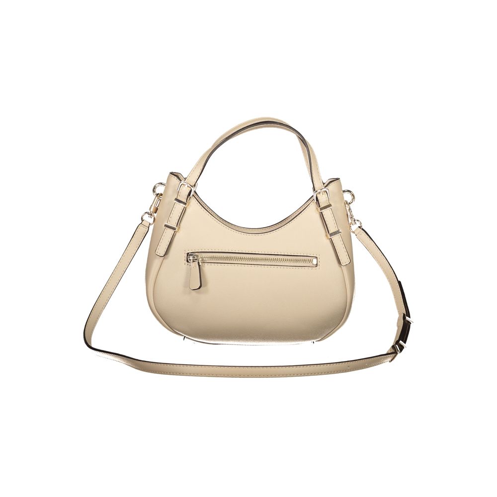 Guess Jeans Beige Polyethylene Women Handbag | Regal Royce